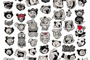 Kneecap bear tattoo idea