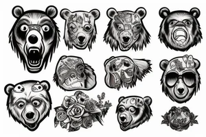 Kneecap bear tattoo idea