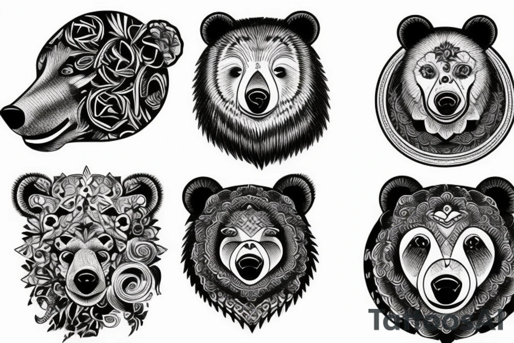 Sexy bear tattoo idea