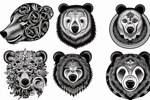 Sexy bear tattoo idea