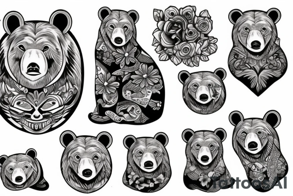 Sexy bear tattoo idea