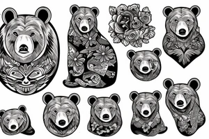 Sexy bear tattoo idea