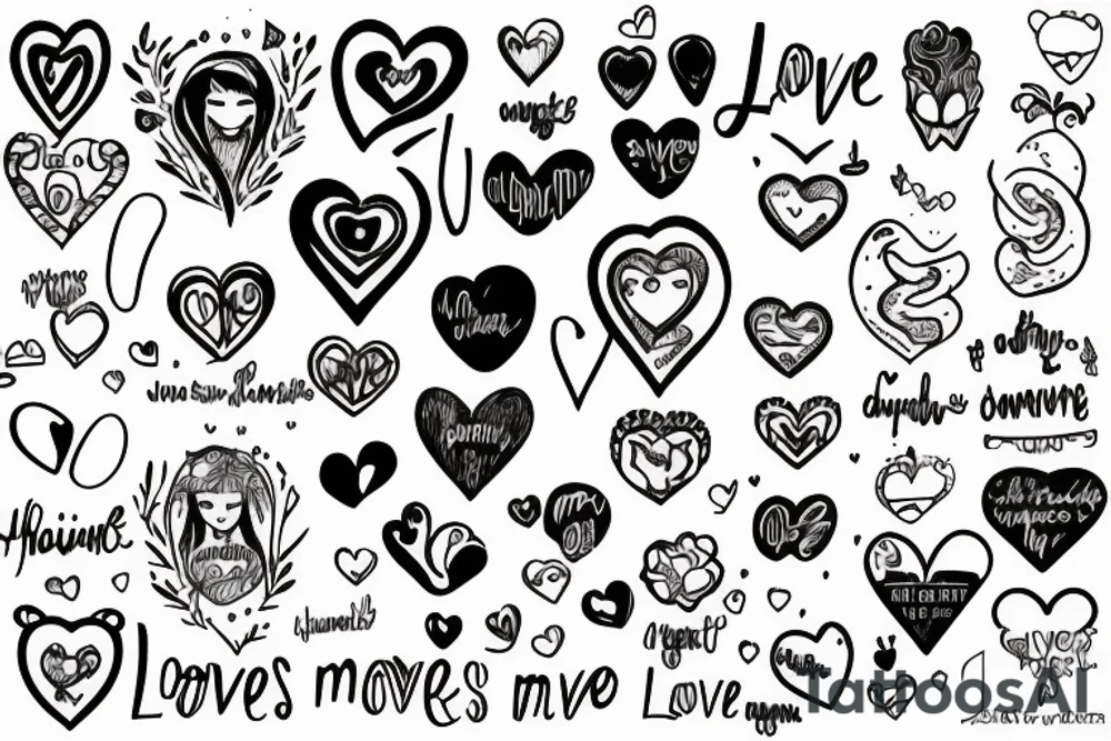 Love Makes me Crazy tattoo idea