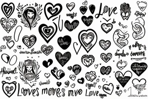 Love Makes me Crazy tattoo idea