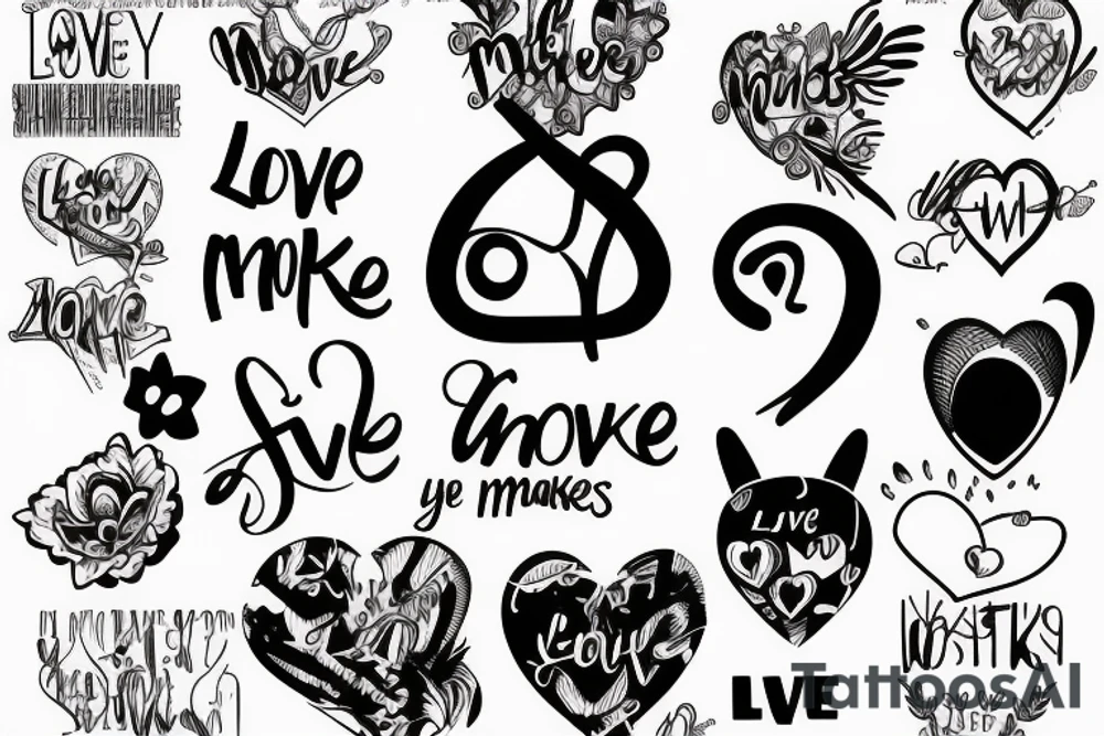 Love Makes me Crazy tattoo idea