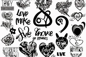 Love Makes me Crazy tattoo idea