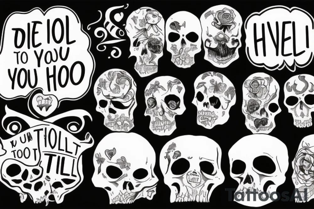 I'd rot in hell with you if you just asked me too tattoo idea