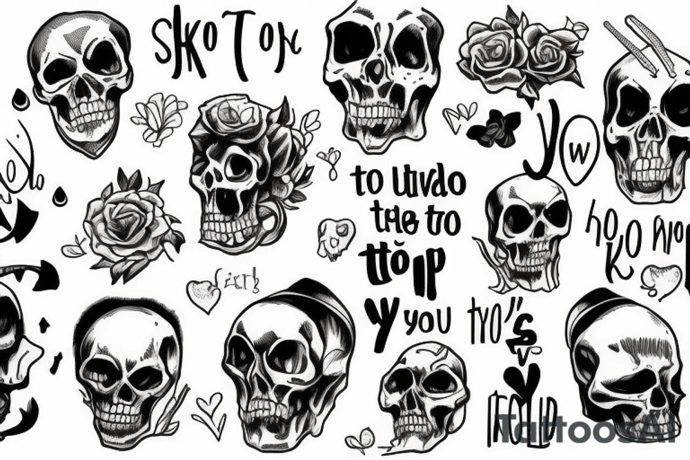 I'd rot in hell with you if you just asked me too tattoo idea