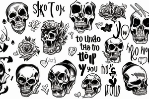 I'd rot in hell with you if you just asked me too tattoo idea
