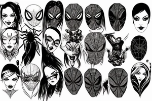 half spider half woman tattoo idea