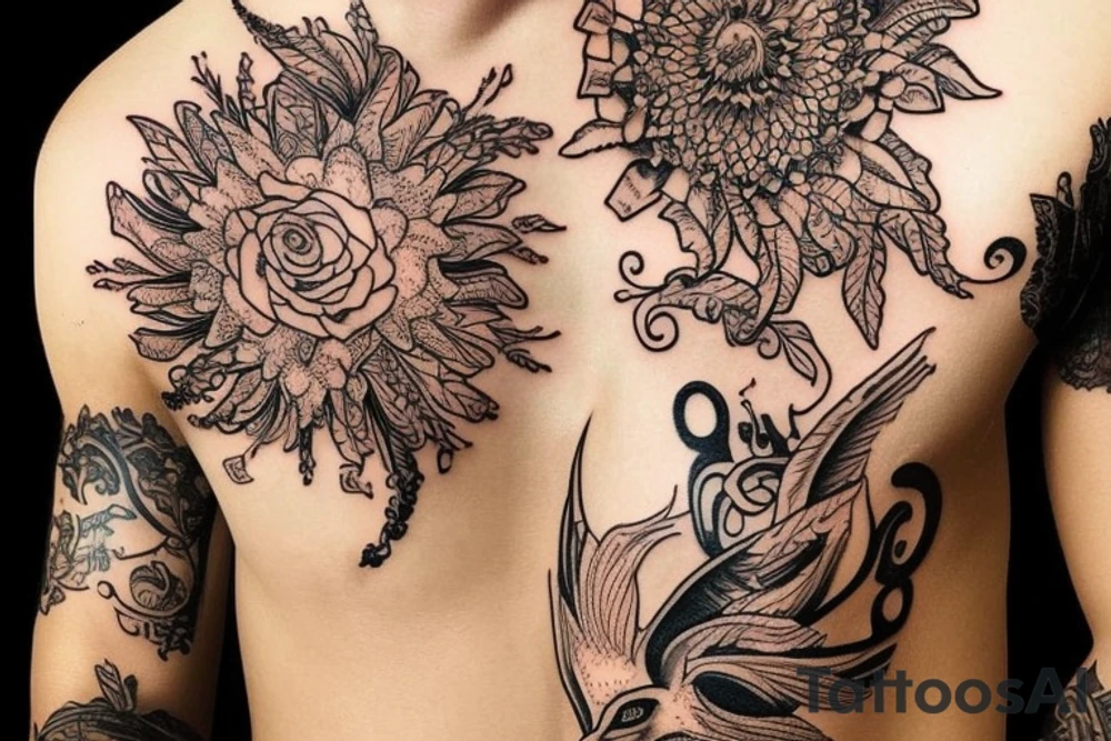 A thread of gold tattoo idea