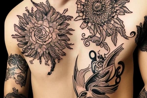 A thread of gold tattoo idea
