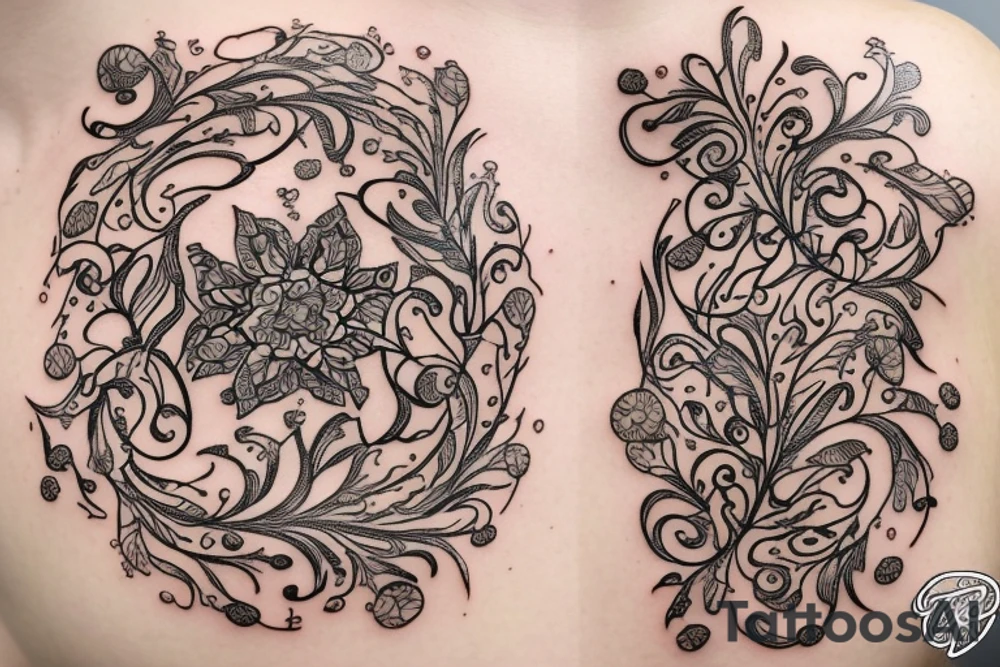 A thread of gold tattoo idea