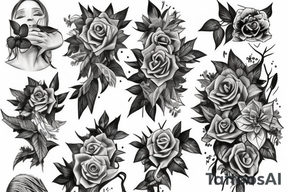 Ivy climbing tattoo idea