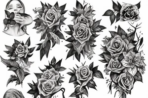 Ivy climbing tattoo idea