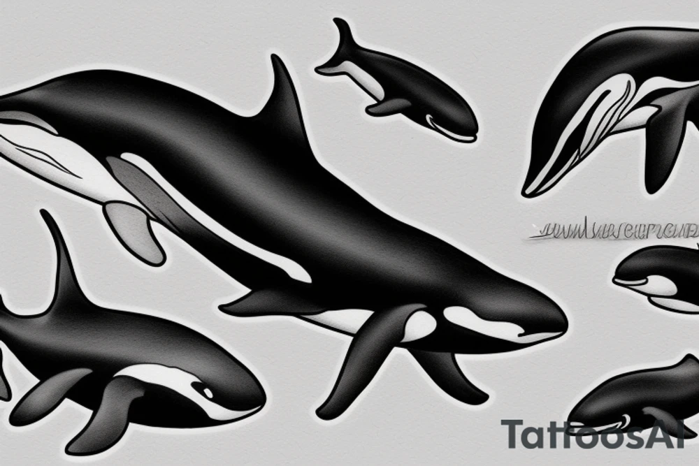 Killer whale tattoo idea