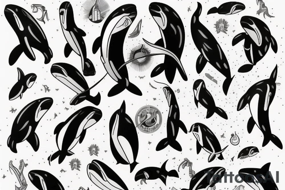 Killer whale tattoo idea