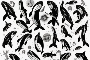 Killer whale tattoo idea