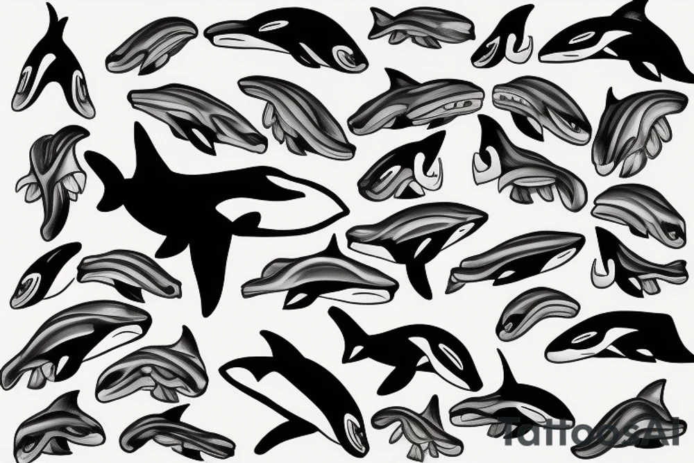 Killer whale tattoo idea