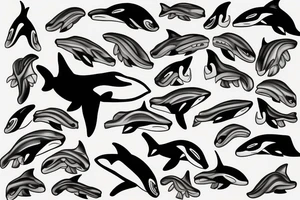 Killer whale tattoo idea