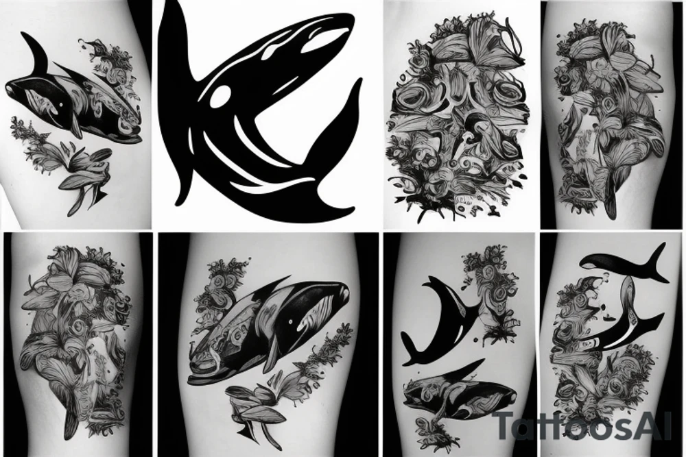 Killer whale tattoo idea