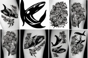 Killer whale tattoo idea