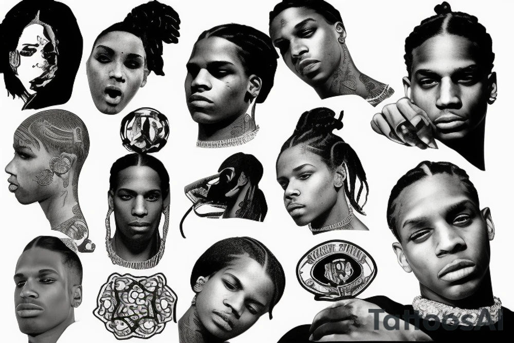 Asap Rocky tattoo idea