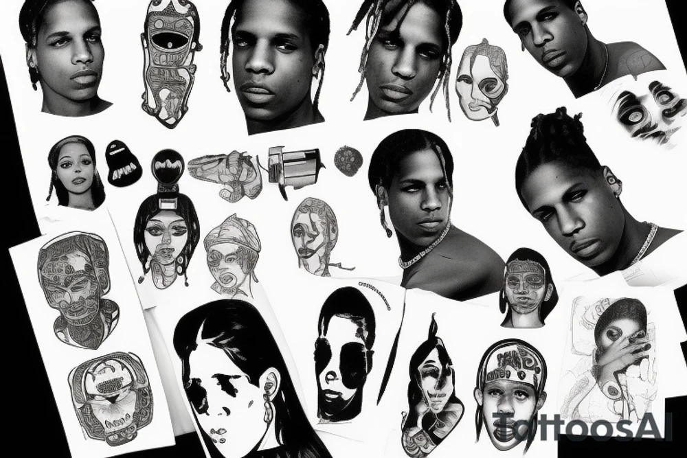 Asap Rocky tattoo idea