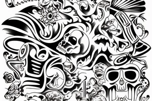 Low Rider in Mexico tattoo idea