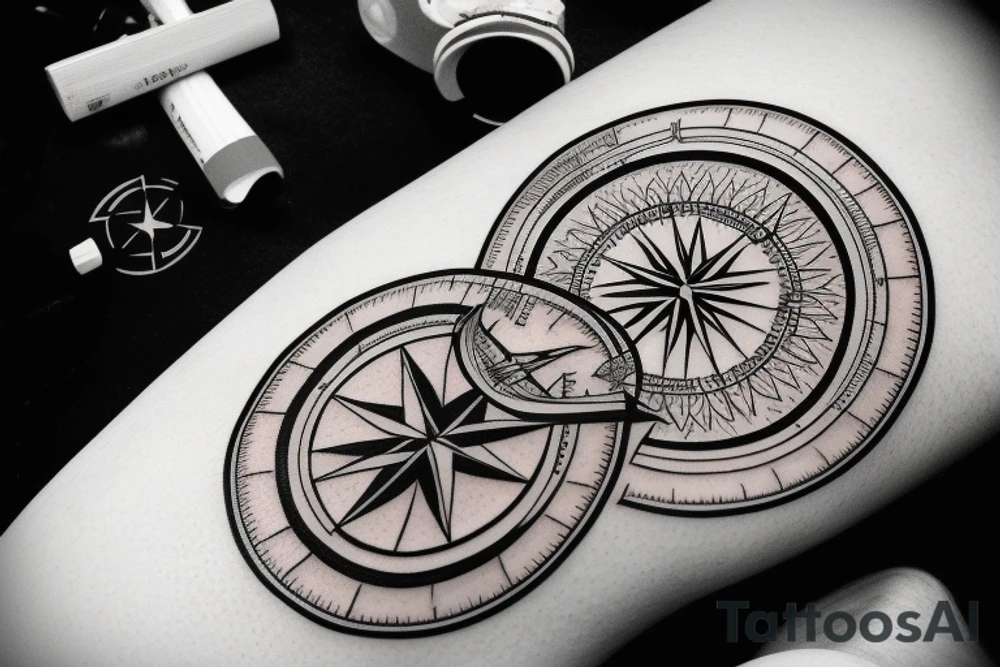 Compass tattoo idea