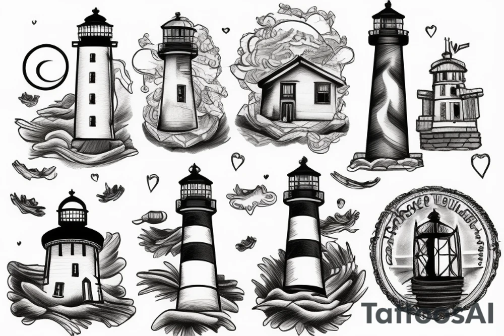 Lighthouse tattoo idea