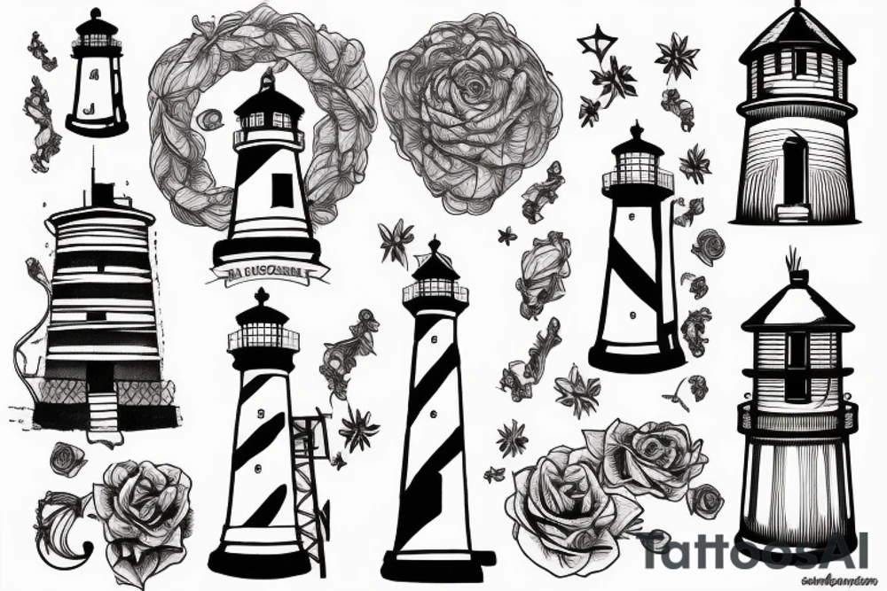 Lighthouse tattoo idea