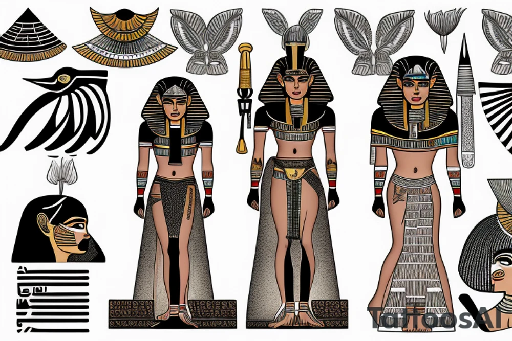 Egyptian tattoo tattoo idea