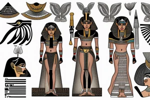 Egyptian tattoo tattoo idea