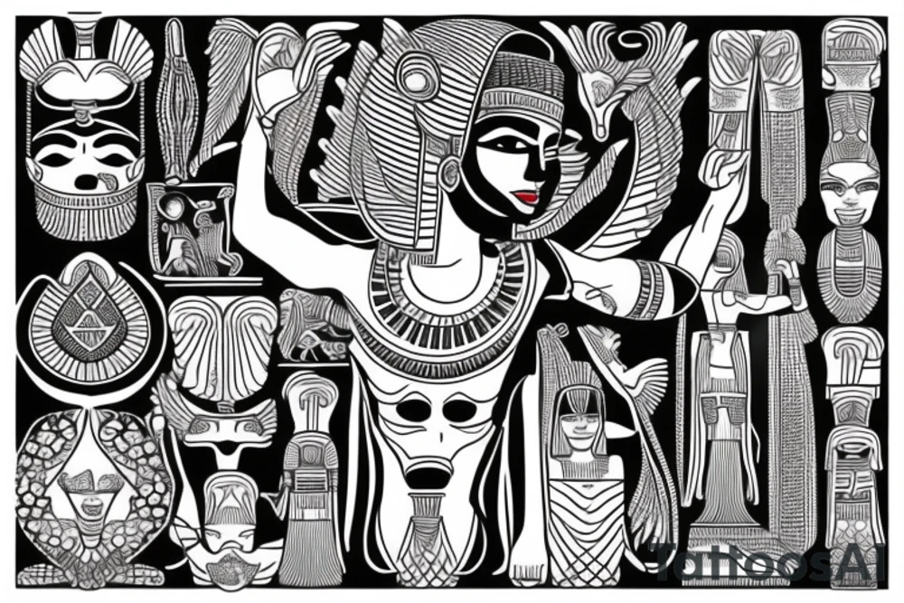 Egyptian tattoo tattoo idea