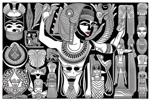 Egyptian tattoo tattoo idea