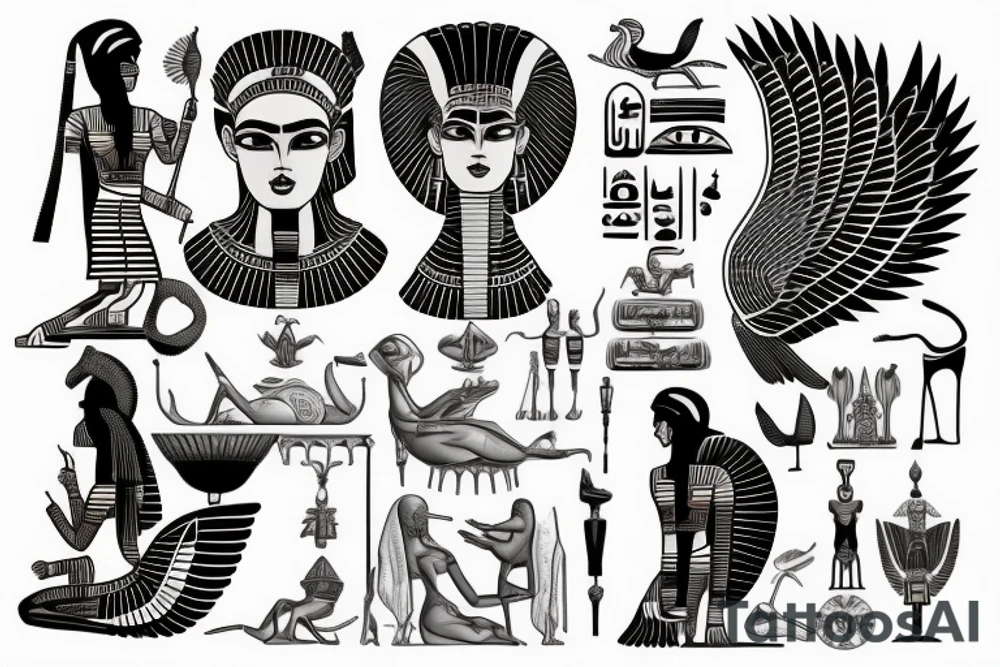 Egyptian tattoo tattoo idea