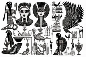 Egyptian tattoo tattoo idea