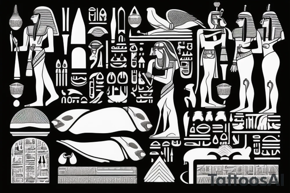 Egyptian tattoo of RA tattoo idea