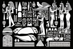 Egyptian tattoo of RA tattoo idea