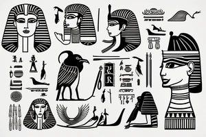 Egyptian tattoo of RA tattoo idea