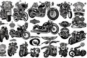 motorcycle tattoo idea