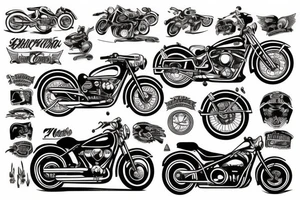 motorcycle tattoo idea
