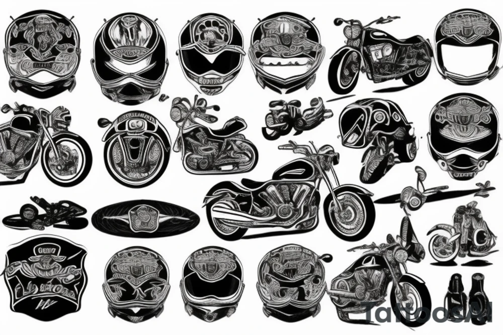 motorcycle tattoo idea