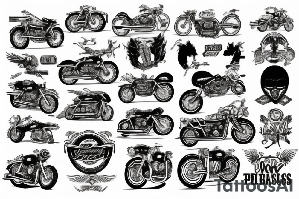 motorcycle tattoo idea