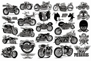 motorcycle tattoo idea