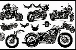 motorcycle tattoo idea