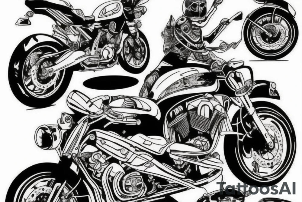 motorcycle tattoo idea