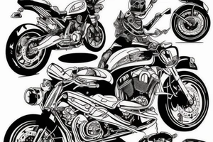 motorcycle tattoo idea