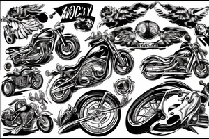 motorcycle tattoo idea